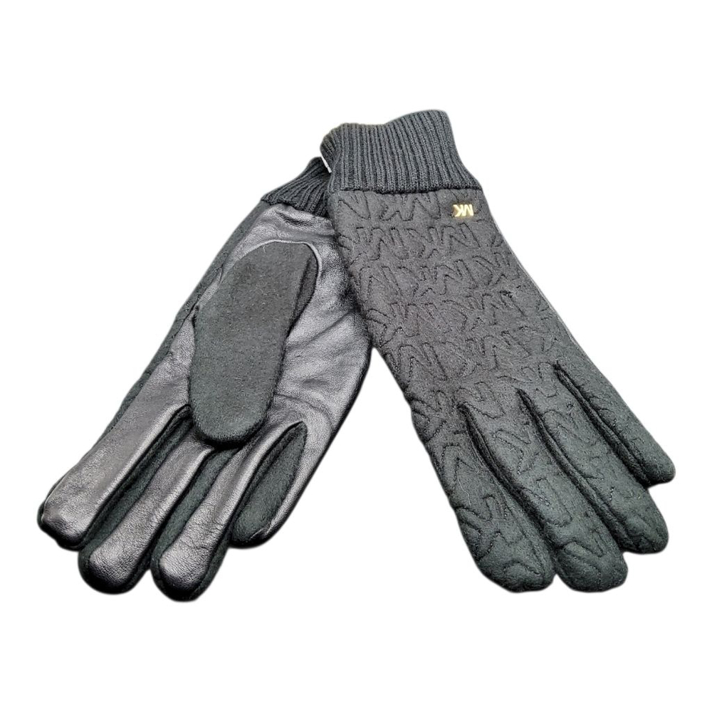 MICHAEL KORS Women's Gloves Jersey Knit Quilted Logo XL